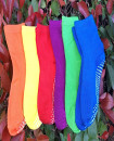 Colorful Age 1Y-8Y unisex socks  Non-slip Cotton solid colors Set of 6 Pairs